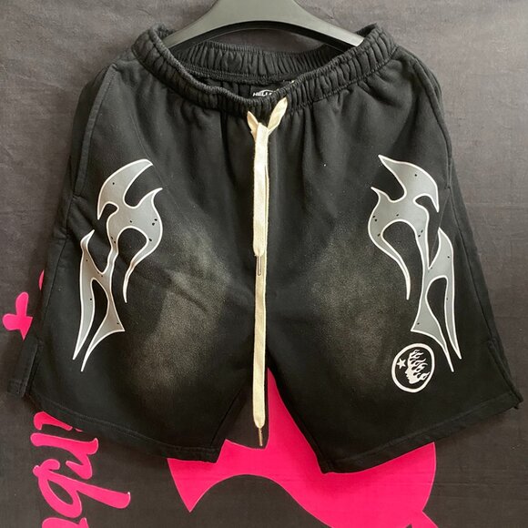 Hellstar Other - Hellstar Drawstring Mid-Rise Sports Shorts For Men